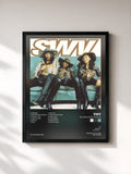#noir Tableau de l'album Release Some Tension de SWV, cadre noir, imprimé et encadré en France