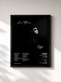 #noir Tableau de l'album Zero Tolerance de Giggs, cadre noir, imprimé et encadré en France