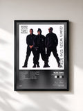 #noir Tableau de l'album Down With The King de Run-DMC, cadre noir, imprimé et encadré en France