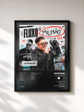 #noir Tableau de l'album Fluxo a Milhão de Japãozin, cadre noir, imprimé et encadré en France