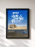 #noir Tableau de l'album Love Is On The Radio de McFly, cadre noir, imprimé et encadré en France