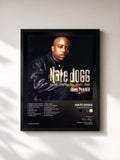 #noir Tableau de l'album Ghetto Preacher de Nate Dogg, cadre noir, imprimé et encadré en France