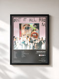 #noir Tableau de l'album I Want It All Right Now (Deluxe) de Grouplove, cadre noir, imprimé et encadré en France