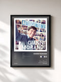#noir Tableau de l'album Autoscatto 7.0 de Gianni Morandi, cadre noir, imprimé et encadré en France