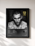 #noir Tableau de l'album Ebbe & Flut de Gzuz, cadre noir, imprimé et encadré en France