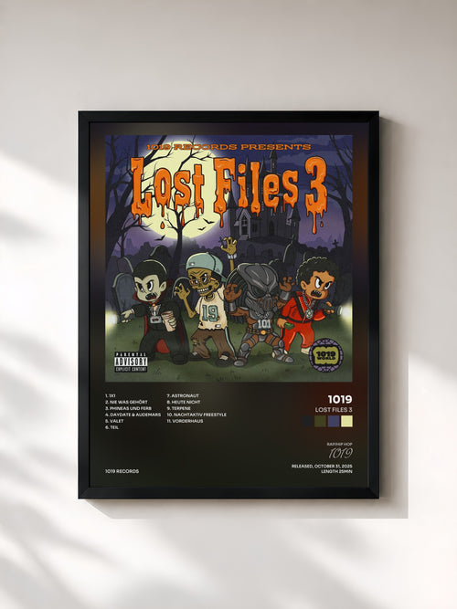 1019 · Lost Files 3 — Affiche encadrée