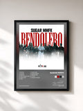 #noir Tableau de l'album Bendolero de Sugar MMFK, cadre noir, imprimé et encadré en France