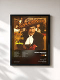 #noir Tableau de l'album Rancheras de Pedro Infante, cadre noir, imprimé et encadré en France