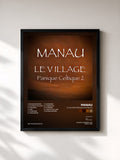 #noir Tableau de l'album Le village Panique celtique 2 de Manau, cadre noir, imprimé et encadré en France