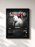 #noir Tableau de l'album Ghetto Monaco de Hemso, cadre noir, imprimé et encadré en France