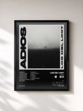 #noir Tableau de l'album Adios de Los Del Limit, cadre noir, imprimé et encadré en France