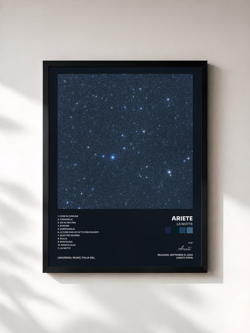 Ariete · LA NOTTE — Affiche encadrée