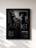 #noir Tableau de l'album Smile: Remixes y Cervezas de Charles Ans, cadre noir, imprimé et encadré en France