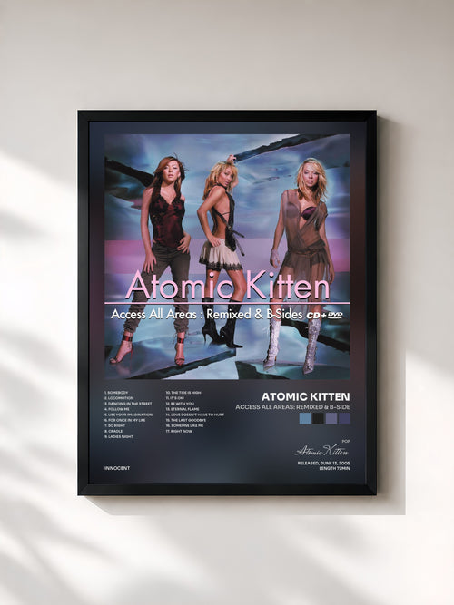 Atomic Kitten · Access All Areas: Remixed & B-Side — Affiche encadrée