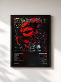 #noir Tableau de l'album The Fool de Warpaint, cadre noir, imprimé et encadré en France