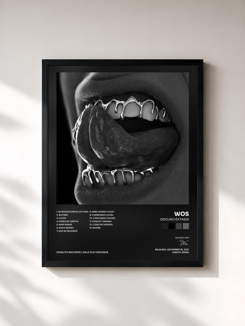 Wos · OSCURO ÉXTASIS — Affiche encadrée