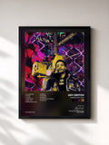 #noir Tableau de l'album Signed with Love de Jay Critch, cadre noir, imprimé et encadré en France