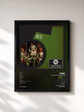#noir Tableau de l'album 15 Classic Tracks: Mud de Mud, cadre noir, imprimé et encadré en France