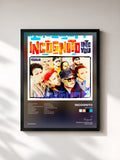 #noir Tableau de l'album Into You de Incognito, cadre noir, imprimé et encadré en France