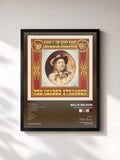#noir Tableau de l'album Red Headed Stranger de Willie Nelson, cadre noir, imprimé et encadré en France