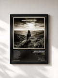 #noir Tableau de l'album Oh What A Beautiful World de Willie Nelson, cadre noir, imprimé et encadré en France