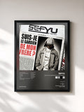 #noir Tableau de l'album Suis-Je Le Gardien de Mon Frere? de Sefyu, cadre noir, imprimé et encadré en France