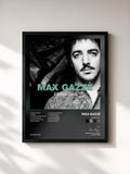 #noir Tableau de l'album Essential de Max Gazzè, cadre noir, imprimé et encadré en France