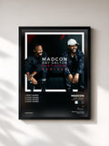 #noir Tableau de l'album Don't Worry (feat. Ray Dalton) (Remixes) de Madcon, cadre noir, imprimé et encadré en France