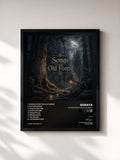 #noir Tableau de l'album Songs from the Old Forest de Soraya, cadre noir, imprimé et encadré en France
