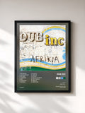 #noir Tableau de l'album Afrikya de Dub Inc, cadre noir, imprimé et encadré en France
