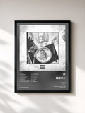 #noir Tableau de l'album DOPEBOY DREAMS de LX, cadre noir, imprimé et encadré en France