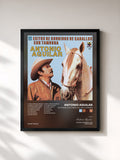 #noir Tableau de l'album 15 Corridos De Caballos Con Tambora de Antonio Aguilar, cadre noir, imprimé et encadré en France
