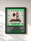 #noir Tableau de l'album Club Romantech (The Pregame) de Icona Pop, cadre noir, imprimé et encadré en France