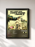 #noir Tableau de l'album Het Land Van de Lange Frans, cadre noir, imprimé et encadré en France
