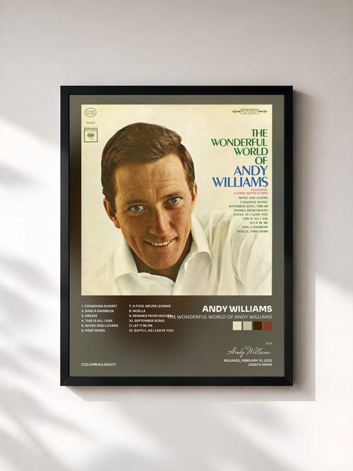 Andy Williams · The Wonderful World of Andy Williams — Affiche encadrée