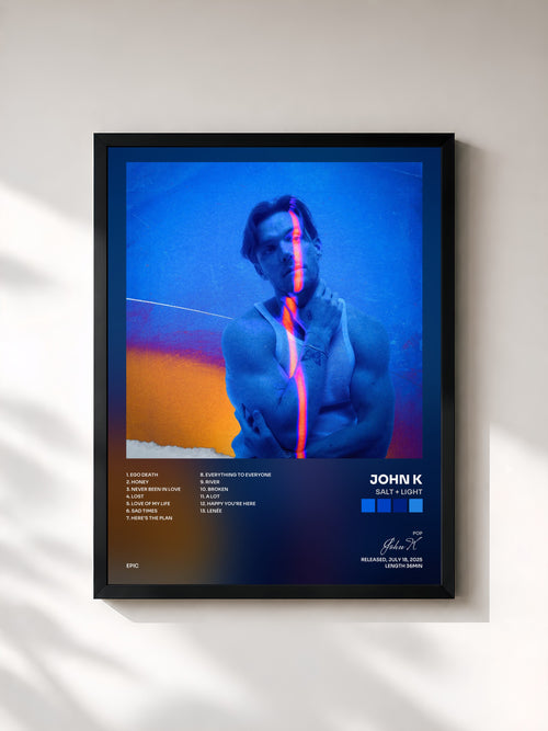 John K · SALT + LIGHT — Affiche encadrée