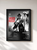 #noir Tableau de l'album Vasco Rossi de Vasco Rossi, cadre noir, imprimé et encadré en France
