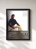 #noir Tableau de l'album Straight From The Heart de Peabo Bryson, cadre noir, imprimé et encadré en France