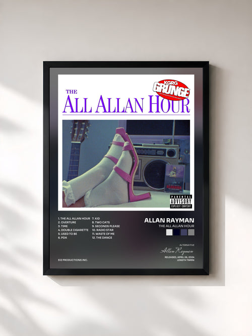 Allan Rayman · The All Allan Hour — Affiche encadrée