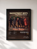 #noir Tableau de l'album A Very Backstreet Christmas de Backstreet Boys, cadre noir, imprimé et encadré en France