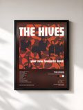 #noir Tableau de l'album Your New Favourite Band de The Hives, cadre noir, imprimé et encadré en France