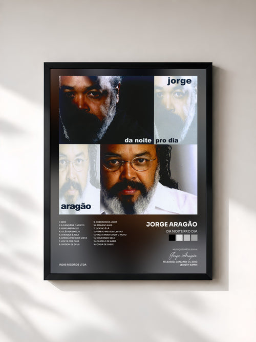 Jorge Aragão · Da noite pro dia — Affiche encadrée