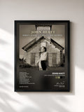 #noir Tableau de l'album Dirty Jeans and Mudslide Hymns de John Hiatt, cadre noir, imprimé et encadré en France