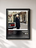 #noir Tableau de l'album Rue Washington (Edition Deluxe) de Line Renaud, cadre noir, imprimé et encadré en France