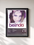 #noir Tableau de l'album Belinda de Belinda, cadre noir, imprimé et encadré en France