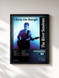 #noir Tableau de l'album The River Sessions de Chris de Burgh, cadre noir, imprimé et encadré en France