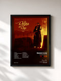 #noir Tableau de l'album Los Reyes del Rap de Ñengo Flow, cadre noir, imprimé et encadré en France