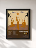 #noir Tableau de l'album Gaia & Friends de Crystal Fighters, cadre noir, imprimé et encadré en France
