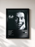 #noir Tableau de l'album Bring The Family de John Hiatt, cadre noir, imprimé et encadré en France
