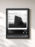#noir Tableau de l'album Human de Aquilo, cadre noir, imprimé et encadré en France